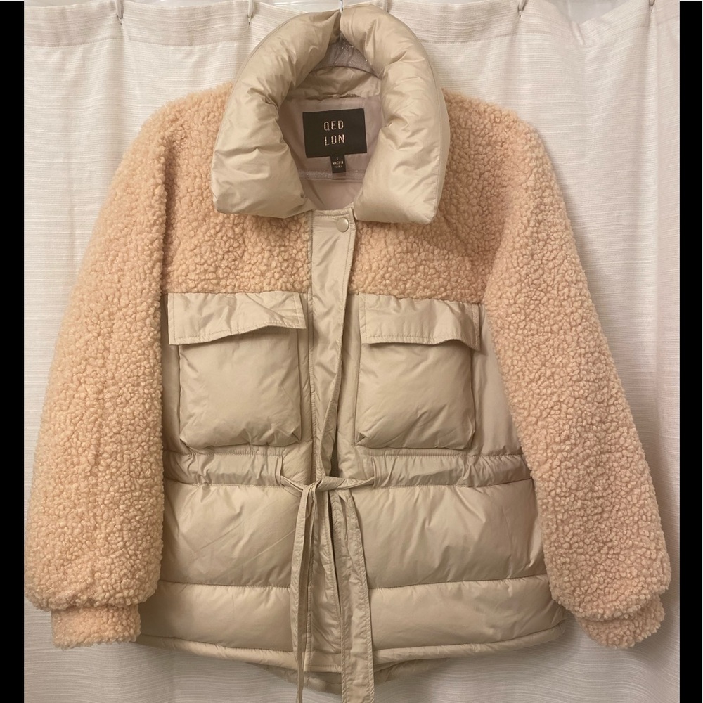 QED London Teddy Puffer Jacket